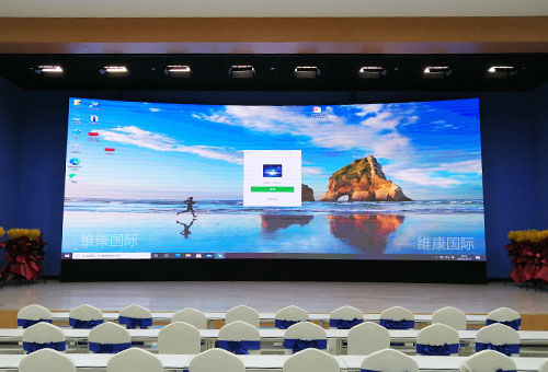 会议室led显示屏解决方案，会议室led显示屏效果图
